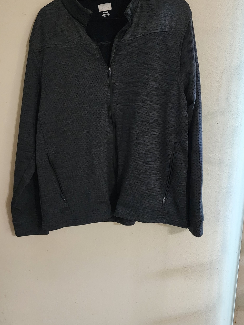 Greg Norman Performance Full-Zip Jacket Dark Gray Mélange XL